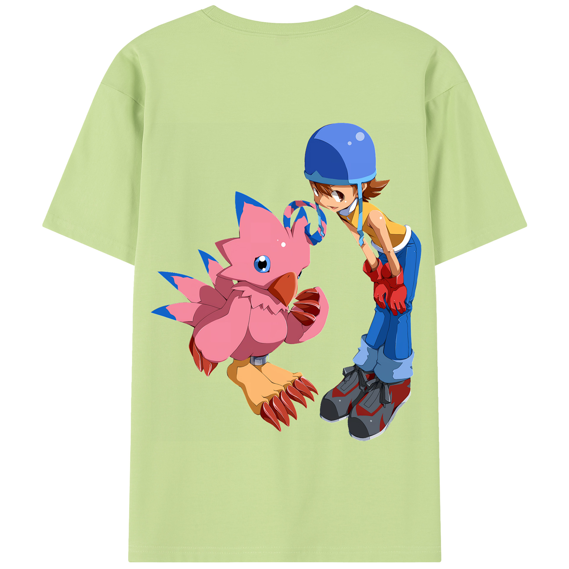 （画像用） Digimon デジタルモンスター/デジモン 綿100％半袖Tシャツ（背面プリント）